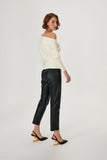 Bat Sleeve Knitwear Sweater with Low Shoulder