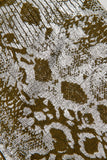 Bright Snake Print Green Knitwear Sweater