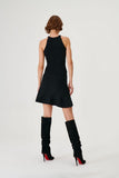 Button Detailed Halter Neck Knitwear Top