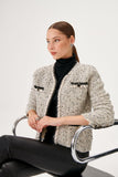 Crochet Nope Textured Knitwear Jacket