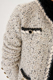 Crochet Nope Textured Knitwear Jacket