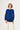 Fabric Mix Navy Blue Knitwear Sweater