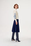 Glitter Detailed Midi Knit Skirt