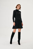 Handmade Stone embroidery Black Knitwear Sweater