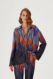 Jacquard Patterned Multi Knitted Shirt