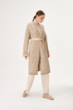 Maxi Knitwear Cardigan with Leather Belt Detail