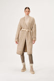 Maxi Knitwear Cardigan with Leather Belt Detail