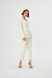 One Button Knitwear Blazer Jacket