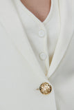 One Button Knitwear Blazer Jacket