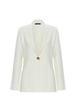 One Button Knitwear Blazer Jacket