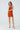 One Shoulder Orange Knit Dress