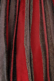 Pleated Mini Burgundy Knitted Skirt