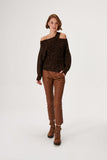 Sequined Cut Out Knitwear Sweater