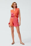 Color Block Pocket  Shorts