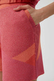 Color Block Pocket  Shorts