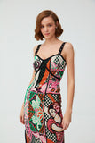 Decollete Detail Ethnic Women Pattern  Dress