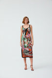 Decollete Detail Ethnic Women Pattern  Dress