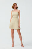 Flared Mini Ecru Skirt