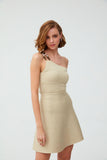 Flared Mini Ecru Skirt