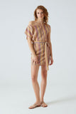 Multicolor Striped Fine Knit Dress