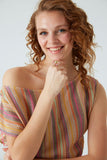 Multicolor Striped Fine Knit Dress