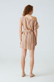 Multicolor Striped Fine Knit Dress