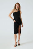 One Shoulder Crop Knit Top
