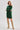 Chain Detailed Low Shoulder Green Knitwear Dress