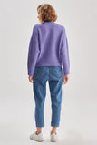 Crew Neck Slogan Knitwear Skirt
