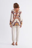 Shawl Pattern Belted  Knitwear Cardigan
