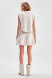 Soft Mini Flared Knitwear Skirt