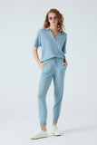 Terracotta Fine Knit Jogger Pants