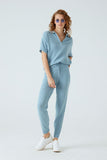 Terracotta Fine Knit Jogger Pants