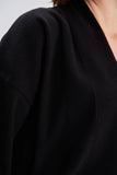 Elastic Detailed Knitwear Jacket